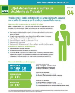 Que Hacer en caso de Accidente Laboral